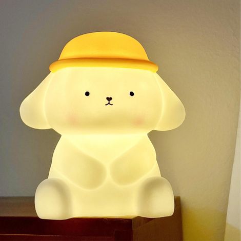 Veilleuse chien pour enfants, adorable lampe de chevet à piles, lumière blanche chaude, motif dessin animé, idéale pour la chambre à coucher. (1/5)