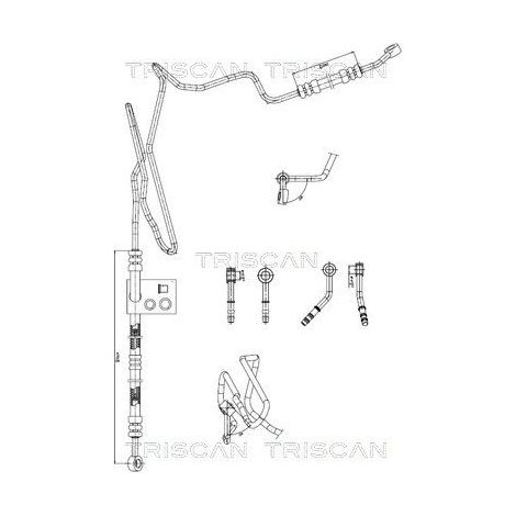 Tuyau hydraulique, direction TRISCAN 8516 29008 AUDI 1J0 422 893 BB