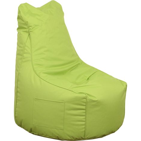 pouf poltrona sacco "layla" verde 65x65x95 cm