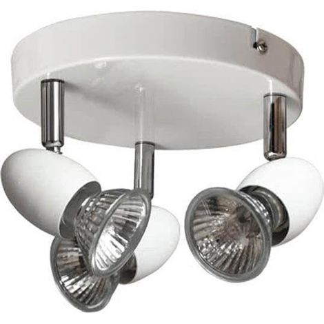Levitantes Plafonnier spot sonore blanc 3 x gu10 bomb. incl 13 x 17d