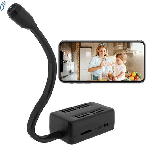 Mini Caméra Espion WiFi, 1080P HD Caméra Cachée sans Fil Portable DIY pour Intérieur/Extérieur (1/5)
