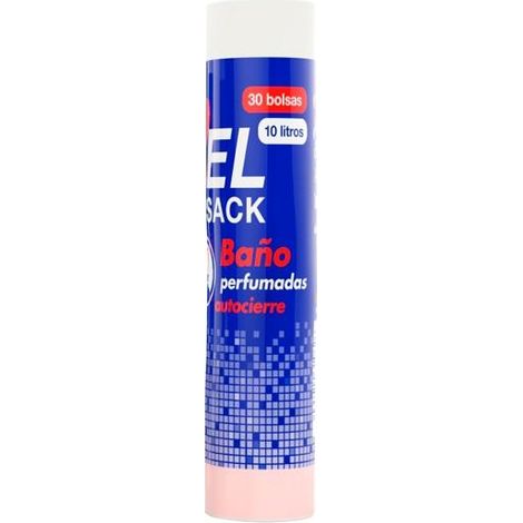 Sacchetti profumati per rifiuti igienici belsack g50 10l autochiudente 39x40 bianco - rotolo 30u-.
