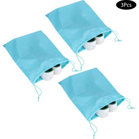 3er-Pack große, wasserdichte und staubdichte Nylonbeutel mit Kordelzug zur Aufbewahrung von Kleidung und Schuhen (1/5)