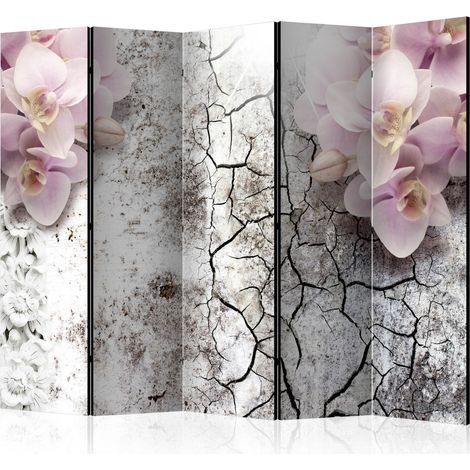 Paravento - Bright red orchids II [Room Dividers] - 225x172 (1/4)