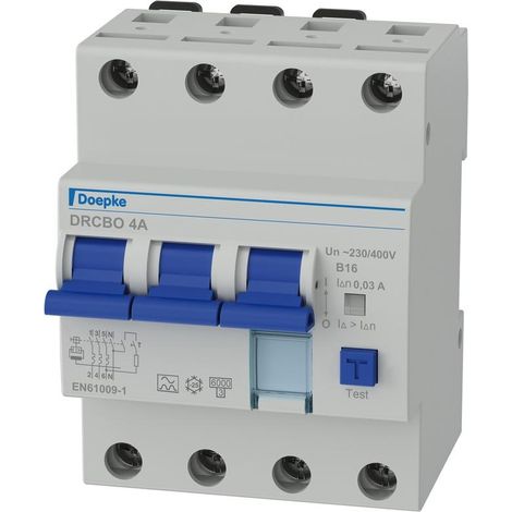 FI-/LS-Kombinationen DRCBO 4 B16/0,03/3N-A puls- und wechselstromsensitiv Typ A (1/5)