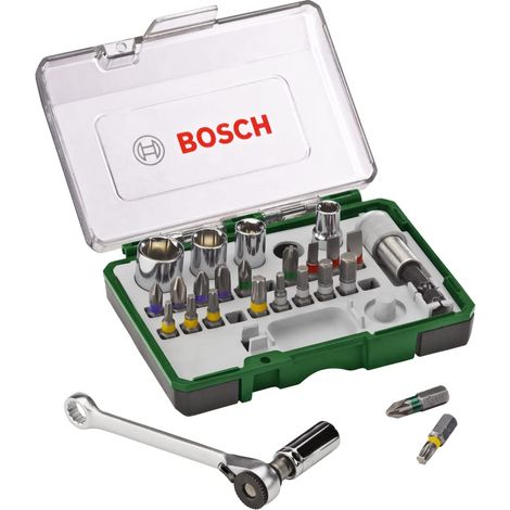 Bosch - set di 27 pezzi di bit e bussole 2607017562