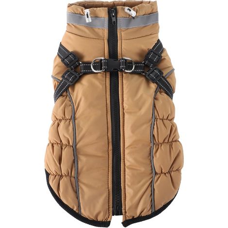 Cappotto impermeabile per cani - Caldo cappotto invernale per cani - Abbigliamento riflettente per animali domestici - Comodo gilet da neve - 2XL (1/5)