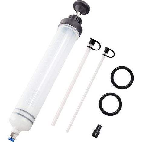 Seringue a Huile 500ML Huile Aspiration Seringue-Pompe de Transfert,Seringue Liquide de Frein avec Tube Extension-Seringue de Vidange Pompe à Main (1/5)