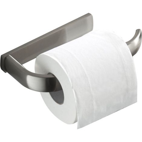 Portarotolo da parete, adatto per bagno, cucina, ufficio, ecc., 195 x 88 x 26 mm (spazzolato) (1/5)