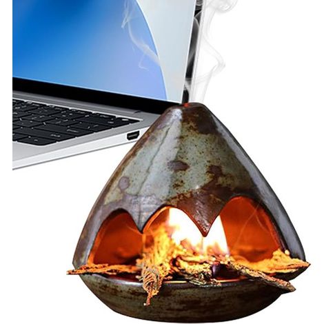 Porta incenso  Piccolo porta incenso multifunzionale - Accessorio diffusore di aromaterapia riutilizzabile per la camera da letto (1/5)