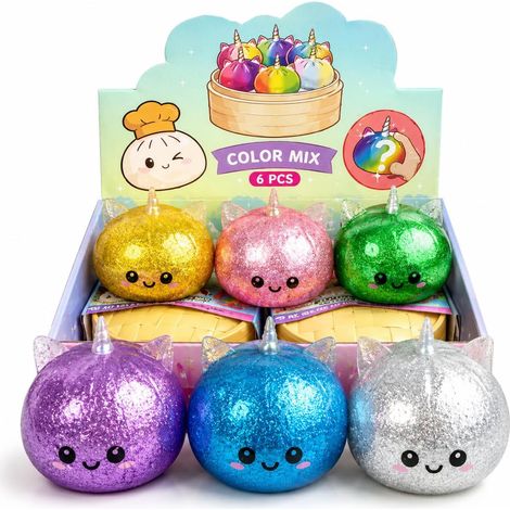 Set da 6 pezzi morbidi da spremere - Squishy (1/5)