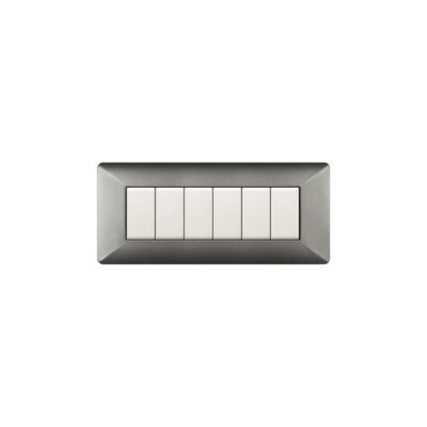 EASY PLACCA MATIX ALLUMINIO NOTTE 6P- ELETTROCANALI- 1,0 pz