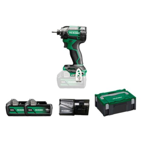 Visseuse à choc sans fil HiKOKI (1/4") 18V WH18DC (5,0 Ah) (HSC II)