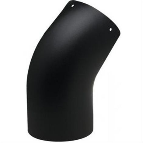 Coude 45° TEN Sanpli émaillé noir mat Ø125mm