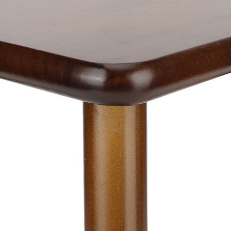 Tabourets en bois multifonctionnels pour la maison, petit banc mignon, siège enfant, meuble à monter soi-même (carré, marron noisette) (1/5)