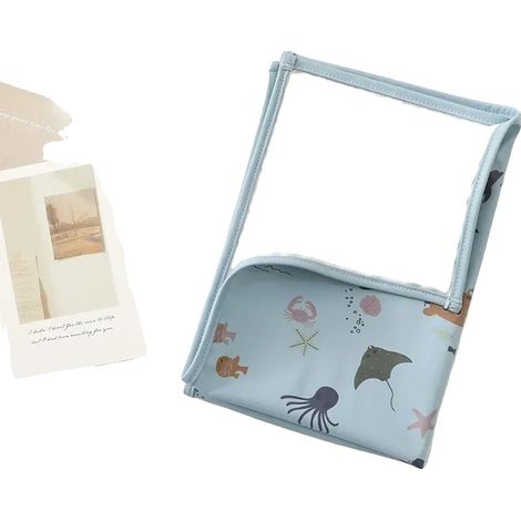 Fasciatoio portatile, impermeabile, design compatto, blu oceano (35x50 cm) (1/2)
