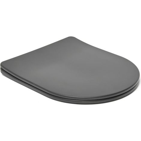 Swiss Aqua Technologies – Abattant WC SoftClose noir mat – SATBREPBKM – Déclipsable avec frein de chute – 5 ans de garantie constructeur