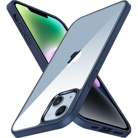 CUSTODIA IN SILICONE BLU + VETRO TEMPERATO PER APPLE IPHONE 14 Plus A2886 (1/5)
