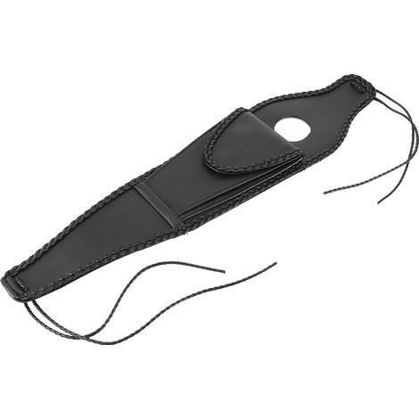 Couvercle de réservoir de moto en cuir PU avec pochette, bordure corde tressée, compatible XL 883 1200 48 (1/5)