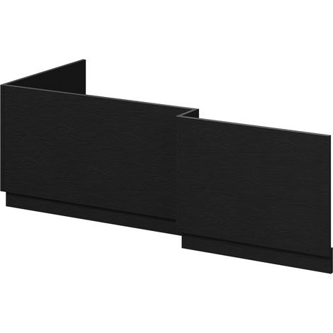Nero Oak MFC 1700mm L Shaped Front and End Bath Panel Set (1/5)