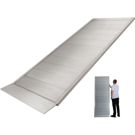 TRUTZHOLM 1x Eventrampe 214 cm Traglast 600kg Alu grau geriffelt Rampe Auffahrrampe Verladerampe (1/5)