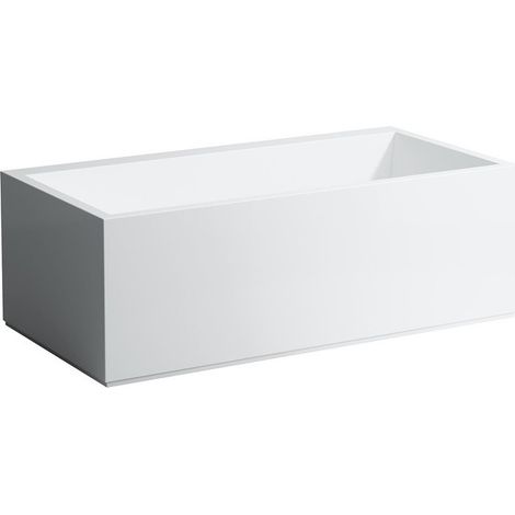Baignoire KARTELL 1700 x 860 mm avec éclairage LED dans le trop-plein blanc LAUFEN