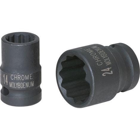 KS Tools 1/2 12-kant-Kraft-Stecknuss, kurz, 1