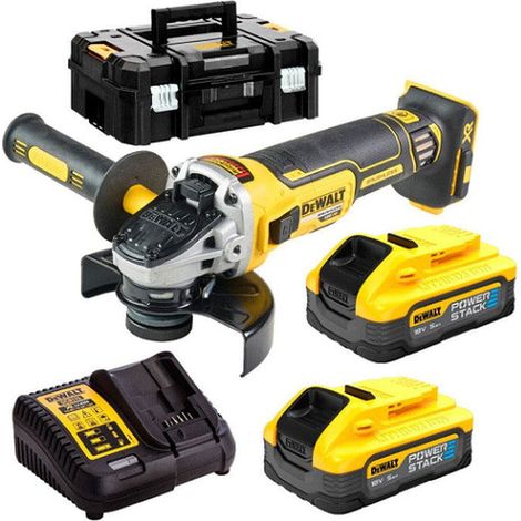 Amoladora DEWALT Ø125mm 18V - 2 baterías 5Ah POWERSTACK - DCG405H2T-QW (1/5)