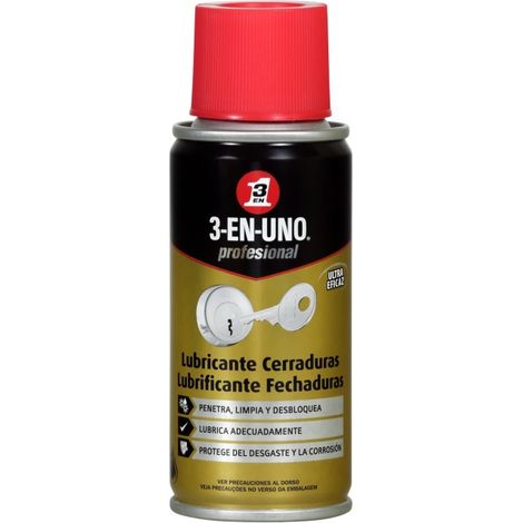 Aceite lubricante cerraduras prof spray 3-en-uno 100 ml (1/5)
