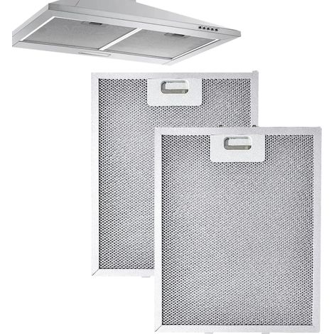 Range Hood Filters Lot de 2 filtres à graisse en métal pour hotte aspirante, dimensions : 320 x 260 x 9 mm. Filtres à graisse en maille métallique robuste pour votre hotte aspirante de cuisine. (1/5)
