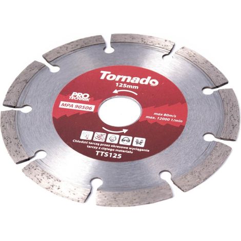 Disque diamant TORNADO SEGM 125 mm
