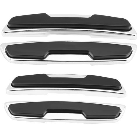 Protector de borde de puerta de coche, 4 piezas de protector universal de goma ABS para puertas laterales de SUV (negro). (1/5)