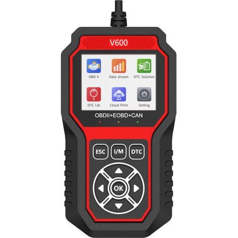 Kfz-Diagnosegerät, universelles OBD2-Kfz-Diagnosegerät (Französisch), Motorfehlercode-Lesegerät, Kfz-Fehlercode-Löscher für alle OBDII-Protokolle von Fahrzeugen seit 1996 (1/5)