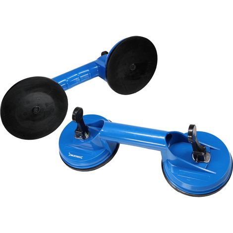 2er Set Doppelsaugheber Vakuum Sauggriff bis 70 kg 2-fach Saugheber (1/5)