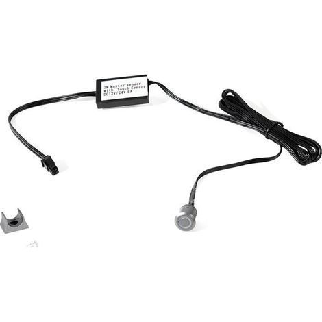 sensor táctil switch. control on/off. 24v dc. plástico. montaje empotrado o superficial. 100w