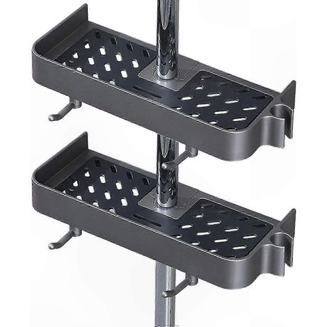 Set aus 2 Hänge-Duschregalen für optimale Badorganisation. Wandmontage ohne Bohren. Die ideale Aufbewahrungslösung für die Dusche. (1/5)