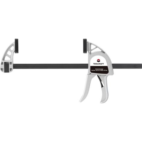 Morsetto a una mano in alluminio 300 mm 3000 N 250 kg TOOLCRAFT 1595615 Apertura (max.):500 mm Dimensione del prodotto, (1/4)