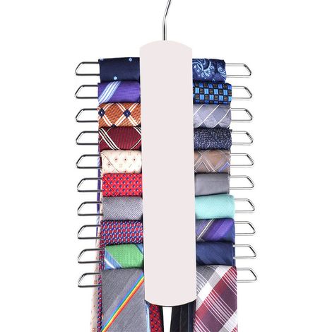 Porte-cravates et ceintures en bois, organisateur d'accessoires, cintre. (1/5)