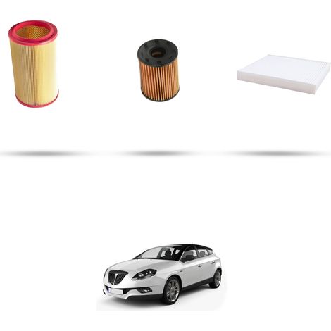 Kit tagliando 3 filtri compatibile con Lancia Delta III (844) 1.4 T-Jet 103kw dal 2010 (1/5)