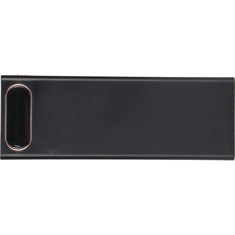 Support pour batteries 18650 L20, chargeur portable 10 W avec écran LCD pour 20 batteries (noir), idéal pour créer une batterie externe. (1/5)
