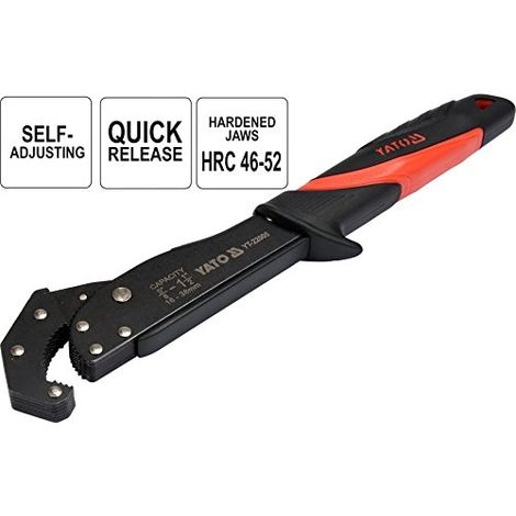 YATO EXTRÉMITÉ, QUICK RELEASE, CLÉ À MOLETTE RÉGLABLE 1638 MM (YT-22005)
