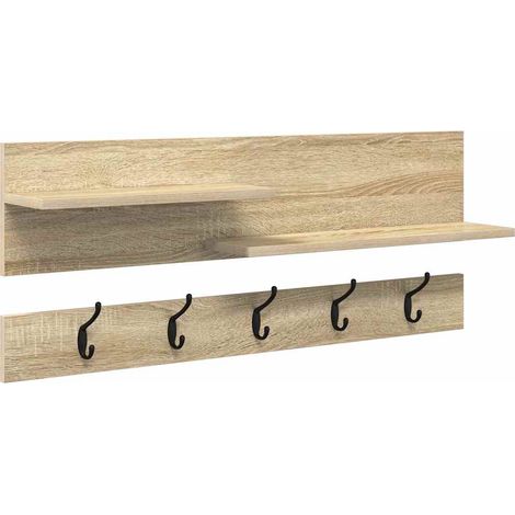 Maison Exclusive - Wandmontierter nachttisch Sonoma-Eiche 90 x 15