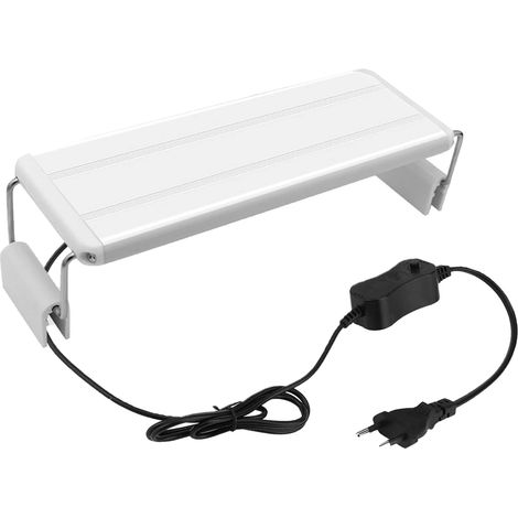 Lampe LED ultra fine pour aquarium - Lumière blanche - Avec clip - Éclairage d'aquarium - Télescopique - Lampe de support pour aquarium - Lampe de visualisation de récif de corail - 6 W (1/5)