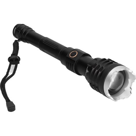 Leistungsstarke LED-Taschenlampe mit 5-stufigem Zoom für Notfälle im Freien, USB-Ladefunktion (1/5)