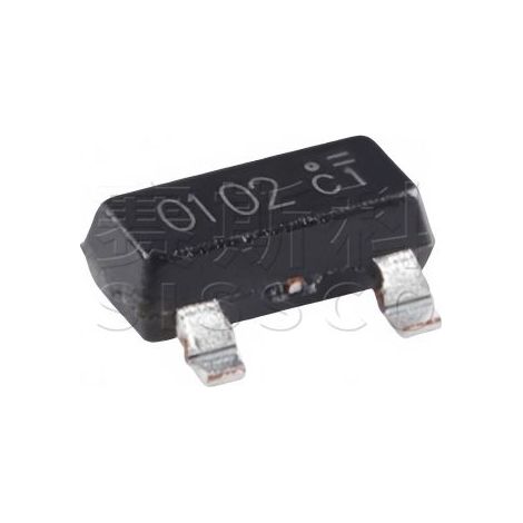 NCE0102, N-Kanal-Feldeffekttransistor, 100 V, 2 A, im SOT-23-Gehäuse. Elektronisches Bauteil (5 Stück).