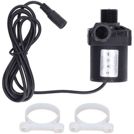 Pompe submersible compacte 12V DC, 20W, débit 800L/h, silencieuse et économe en énergie pour fontaines
