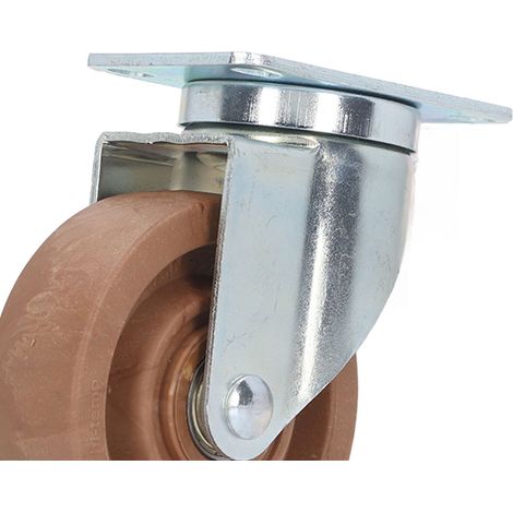 4-Zoll-Lenkrolle, hochtemperaturbeständiges Nylonrad, 360°-Drehung, Universalhalterung, hohe Tragfähigkeit, Rollenpaar für Möbel und Industrieanlagen. (1/5)