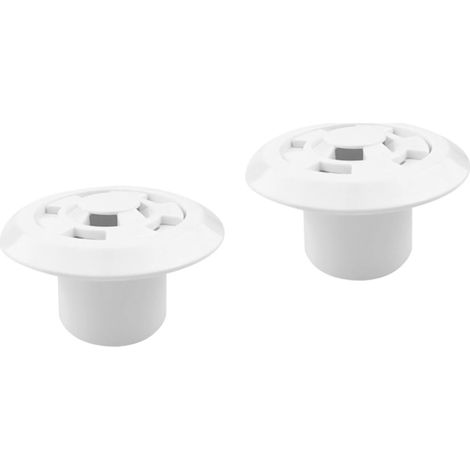 Set di 2 uscite per piscina ad alta efficienza con troppopieno e inserimento diretto, per alimentazione idrica, tubo in ABS da 1,5" metrico DN50. (1/5)