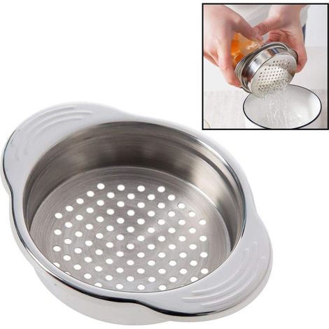 Edelstahl-Dosenfilter, Thunfischpressdeckel, Öl-Wasser-Abscheider, einzigartiges Design, spülmaschinenfest, tropfsicher. (1/4)