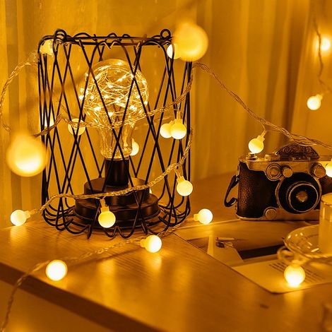 Guirlande lumineuse solaire Éclairage LED Tente Lumières Atmosphère Lumières USB Petite guirlande lumineuse 10M 80LED (1/3)